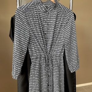 ◾️◽️Banana Republic button down long dress with 3/4 length sleeves sz 10 ◾️◽️